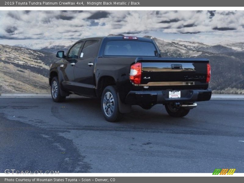 Midnight Black Metallic / Black 2019 Toyota Tundra Platinum CrewMax 4x4