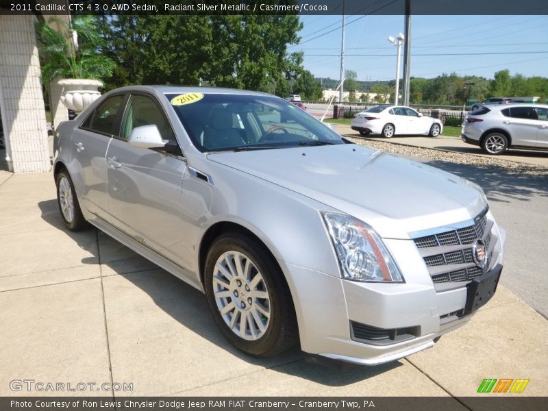 Radiant Silver Metallic / Cashmere/Cocoa 2011 Cadillac CTS 4 3.0 AWD Sedan