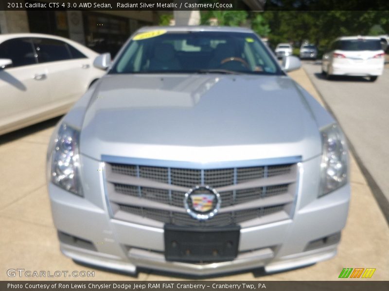 Radiant Silver Metallic / Cashmere/Cocoa 2011 Cadillac CTS 4 3.0 AWD Sedan