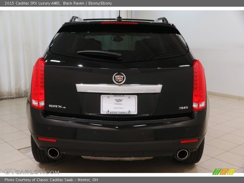 Black Raven / Ebony/Ebony 2015 Cadillac SRX Luxury AWD