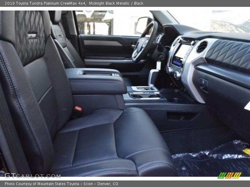Front Seat of 2019 Tundra Platinum CrewMax 4x4