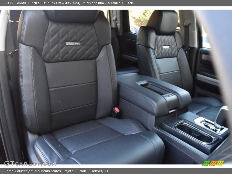 Front Seat of 2019 Tundra Platinum CrewMax 4x4