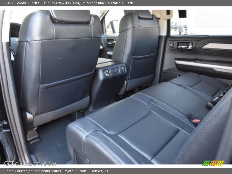 Rear Seat of 2019 Tundra Platinum CrewMax 4x4