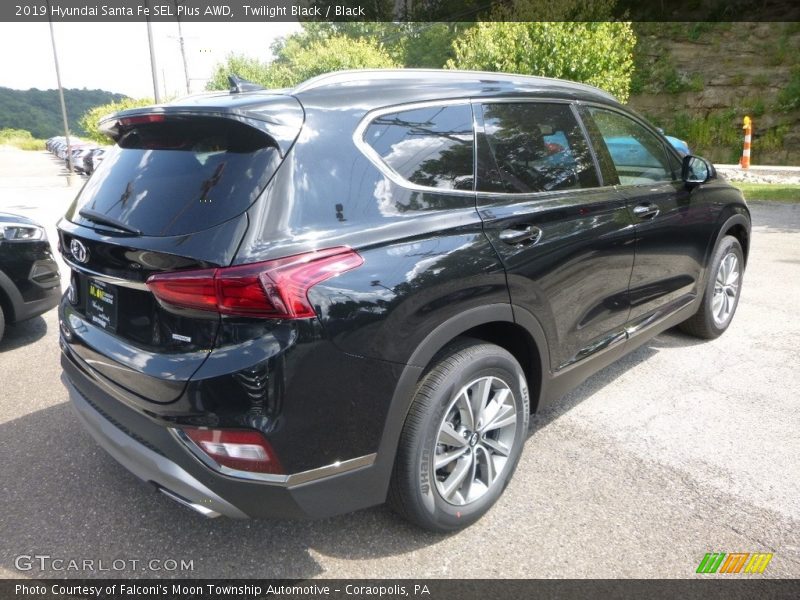 Twilight Black / Black 2019 Hyundai Santa Fe SEL Plus AWD