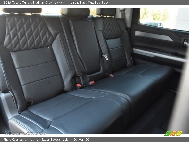 Rear Seat of 2019 Tundra Platinum CrewMax 4x4