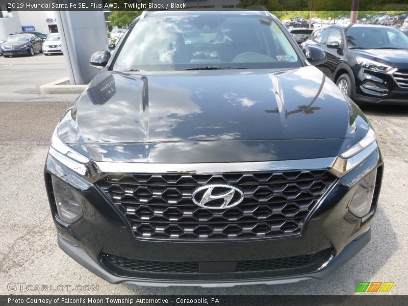 Twilight Black / Black 2019 Hyundai Santa Fe SEL Plus AWD