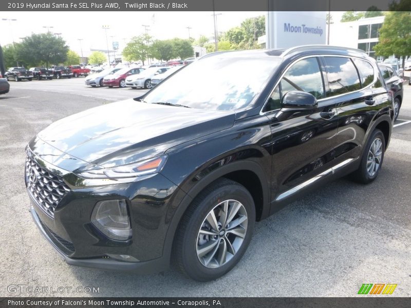 Twilight Black / Black 2019 Hyundai Santa Fe SEL Plus AWD