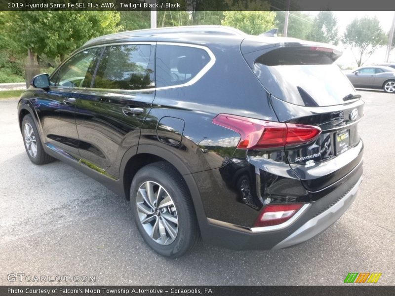Twilight Black / Black 2019 Hyundai Santa Fe SEL Plus AWD