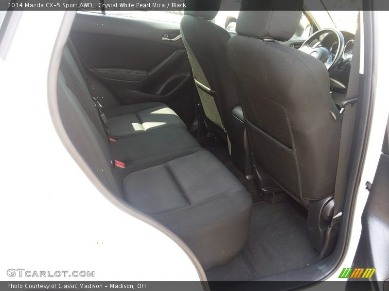 Crystal White Pearl Mica / Black 2014 Mazda CX-5 Sport AWD