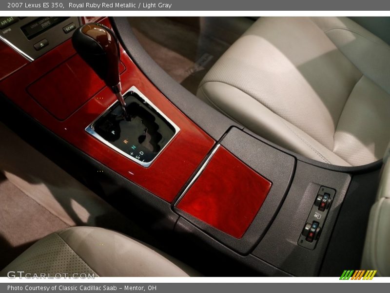 Royal Ruby Red Metallic / Light Gray 2007 Lexus ES 350