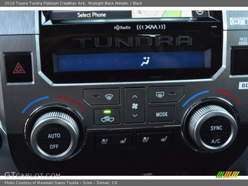Controls of 2019 Tundra Platinum CrewMax 4x4