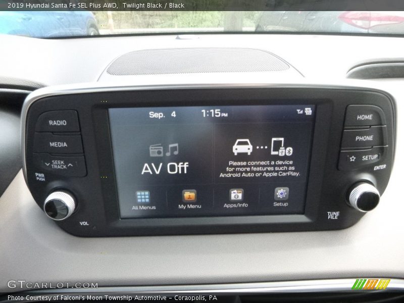 Twilight Black / Black 2019 Hyundai Santa Fe SEL Plus AWD
