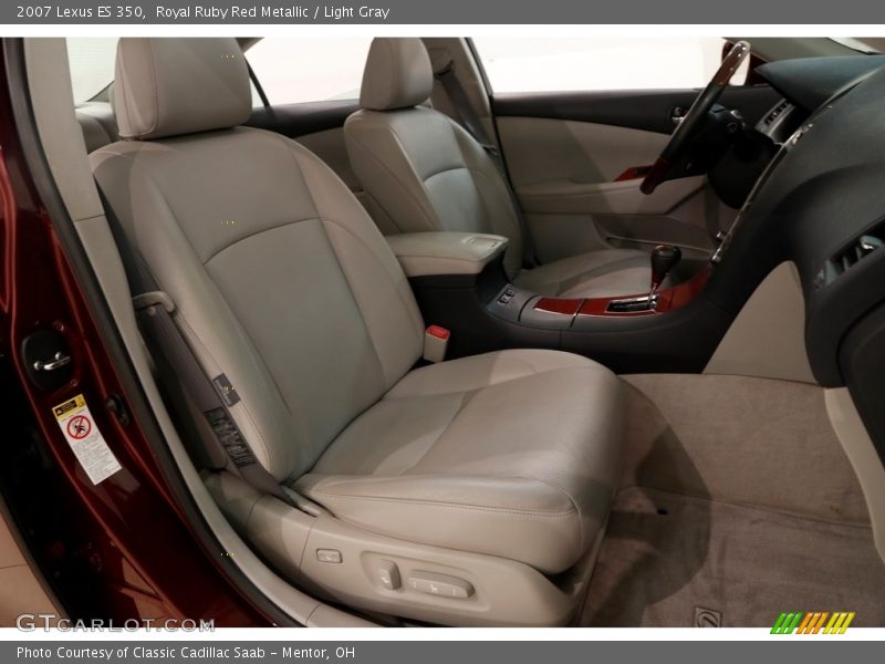 Royal Ruby Red Metallic / Light Gray 2007 Lexus ES 350