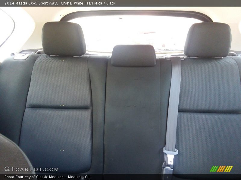 Crystal White Pearl Mica / Black 2014 Mazda CX-5 Sport AWD