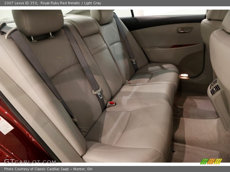 Royal Ruby Red Metallic / Light Gray 2007 Lexus ES 350