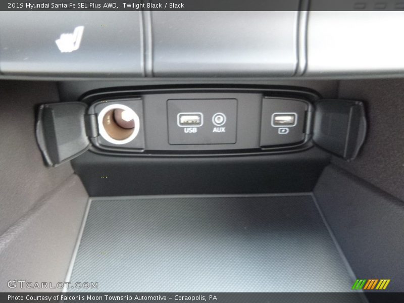 Twilight Black / Black 2019 Hyundai Santa Fe SEL Plus AWD