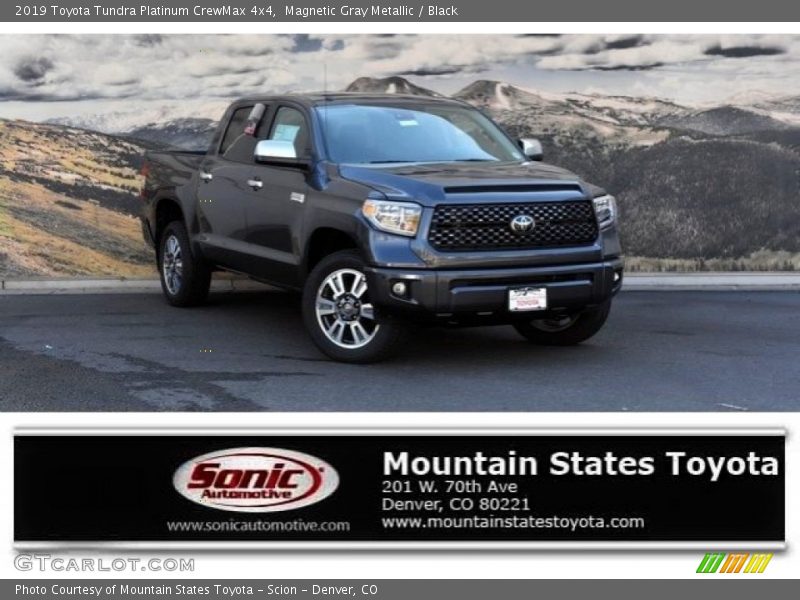 Magnetic Gray Metallic / Black 2019 Toyota Tundra Platinum CrewMax 4x4