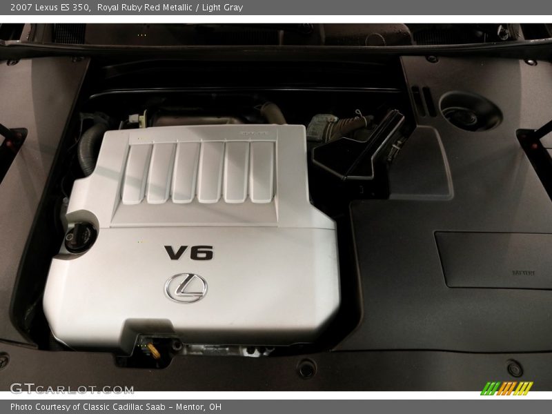 Royal Ruby Red Metallic / Light Gray 2007 Lexus ES 350