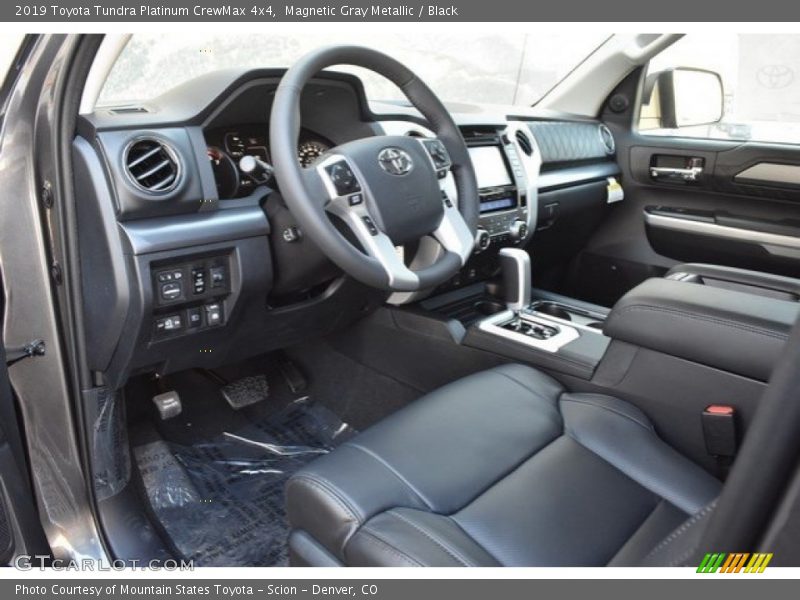 Front Seat of 2019 Tundra Platinum CrewMax 4x4