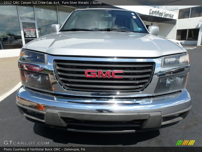 Pure Silver Metallic / Ebony 2012 GMC Canyon SLE Crew Cab 4x4