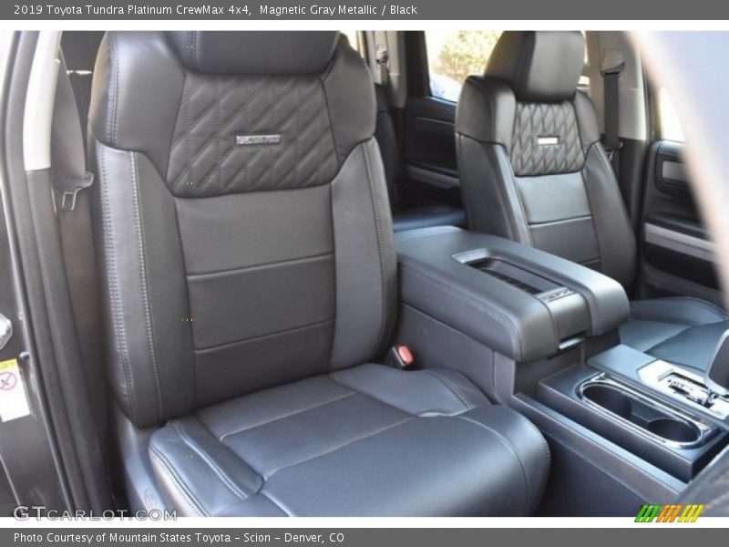 Front Seat of 2019 Tundra Platinum CrewMax 4x4