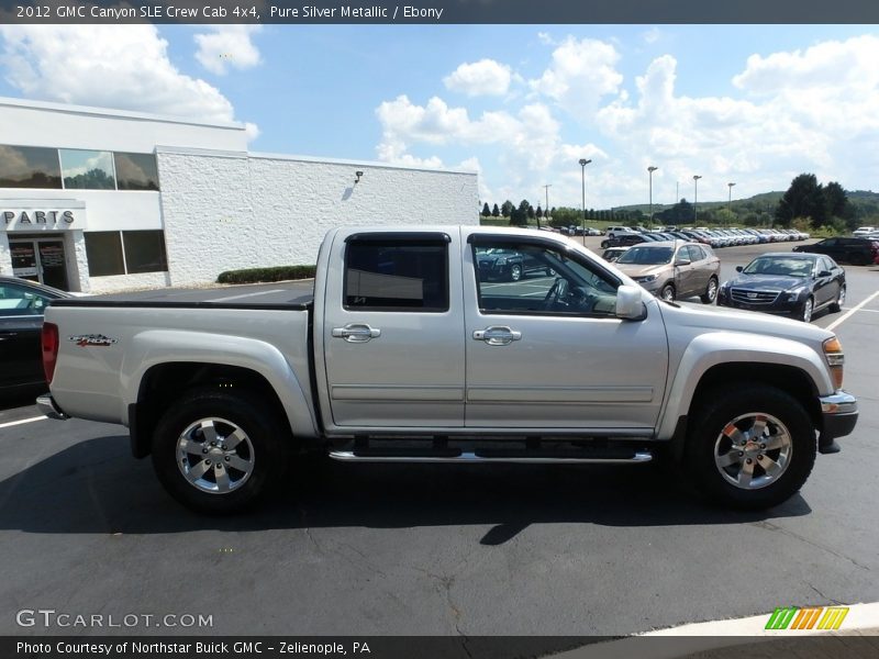 Pure Silver Metallic / Ebony 2012 GMC Canyon SLE Crew Cab 4x4