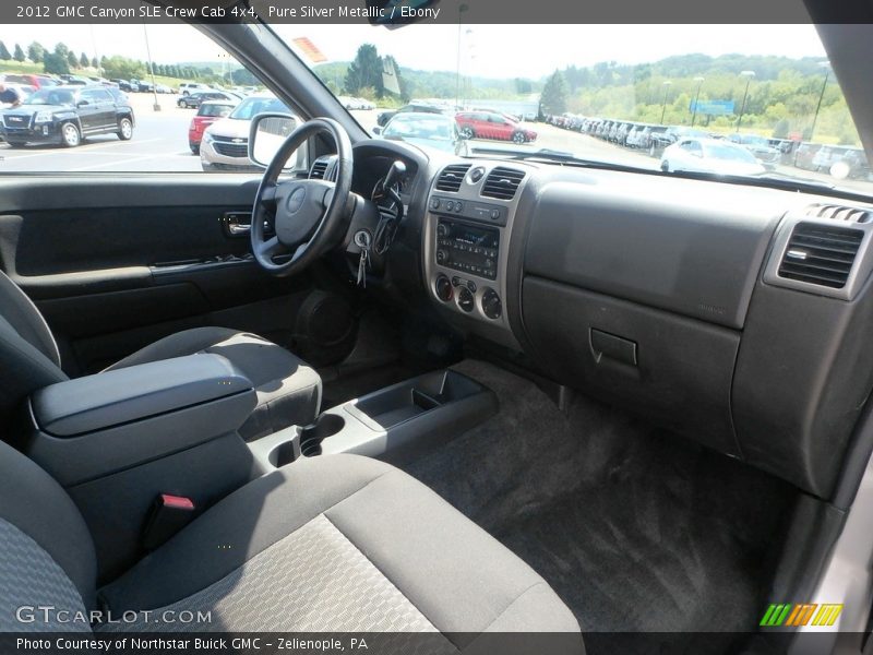 Pure Silver Metallic / Ebony 2012 GMC Canyon SLE Crew Cab 4x4