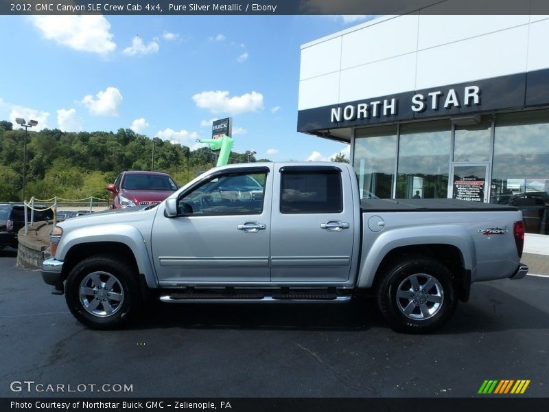 Pure Silver Metallic / Ebony 2012 GMC Canyon SLE Crew Cab 4x4