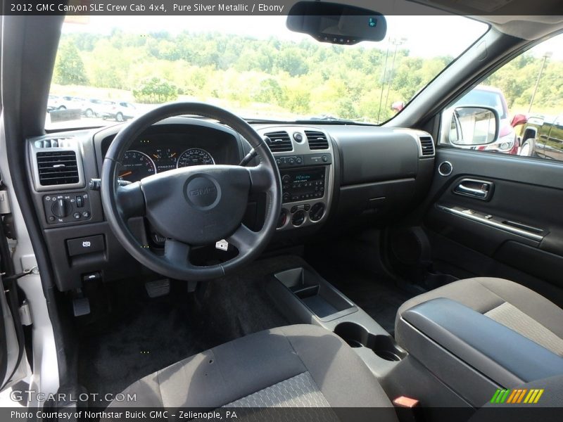 Pure Silver Metallic / Ebony 2012 GMC Canyon SLE Crew Cab 4x4