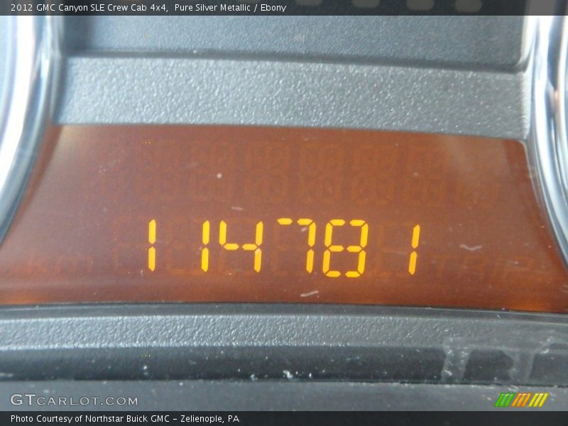 Pure Silver Metallic / Ebony 2012 GMC Canyon SLE Crew Cab 4x4