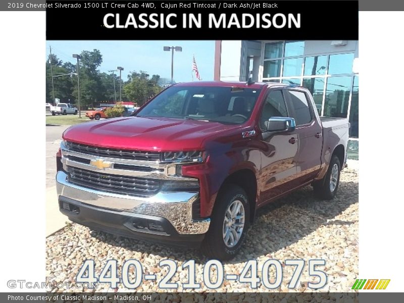 Cajun Red Tintcoat / Dark Ash/Jet Black 2019 Chevrolet Silverado 1500 LT Crew Cab 4WD