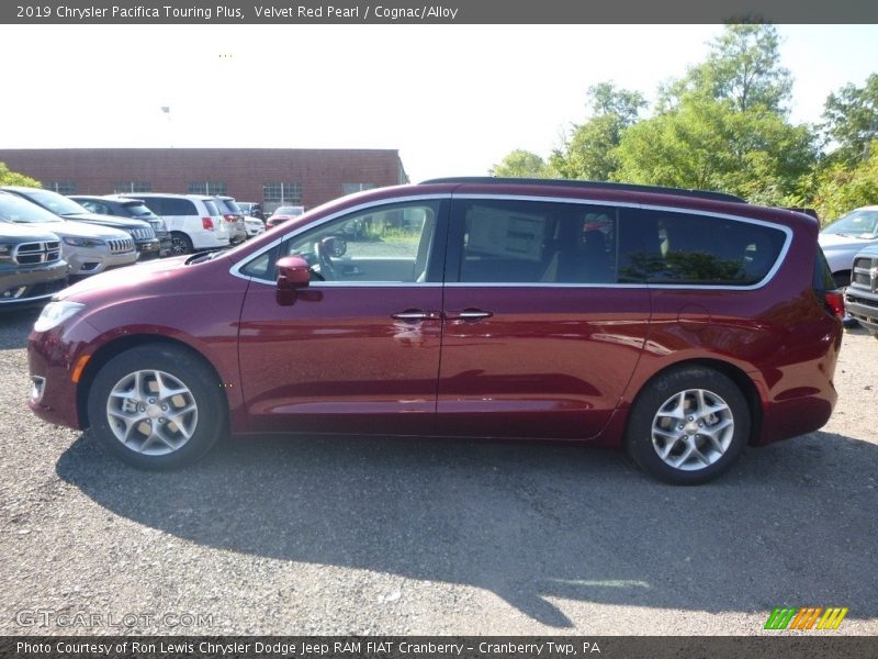 Velvet Red Pearl / Cognac/Alloy 2019 Chrysler Pacifica Touring Plus