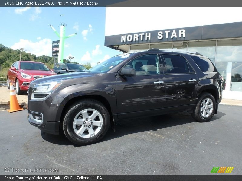 Iridium Metallic / Ebony 2016 GMC Acadia SLE AWD