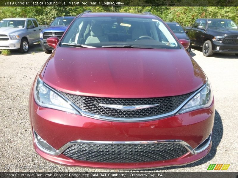 Velvet Red Pearl / Cognac/Alloy 2019 Chrysler Pacifica Touring Plus