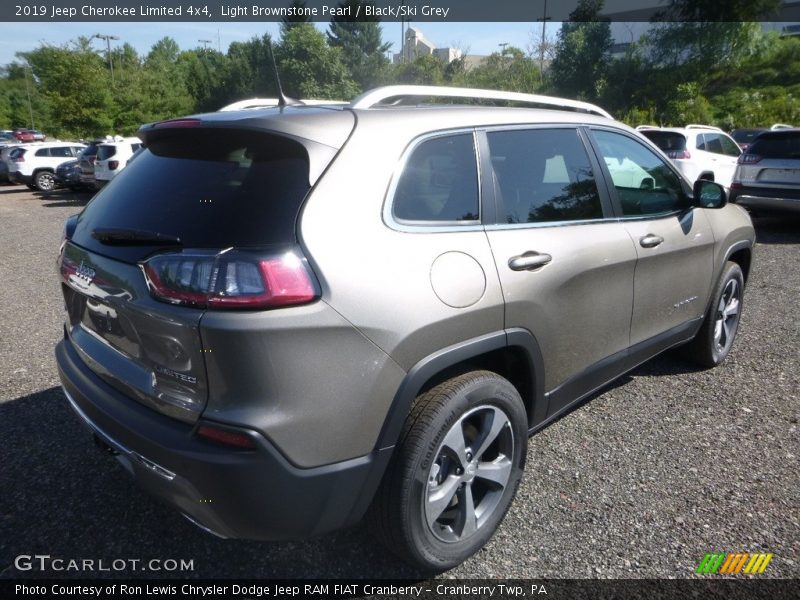 Light Brownstone Pearl / Black/Ski Grey 2019 Jeep Cherokee Limited 4x4