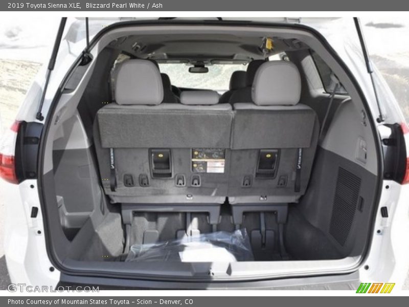 Blizzard Pearl White / Ash 2019 Toyota Sienna XLE
