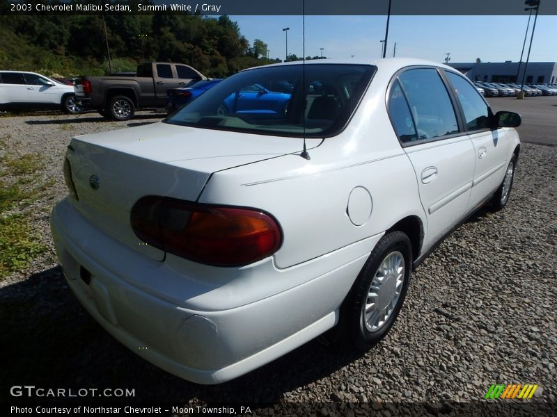 Summit White / Gray 2003 Chevrolet Malibu Sedan