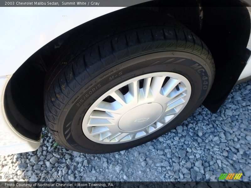 Summit White / Gray 2003 Chevrolet Malibu Sedan