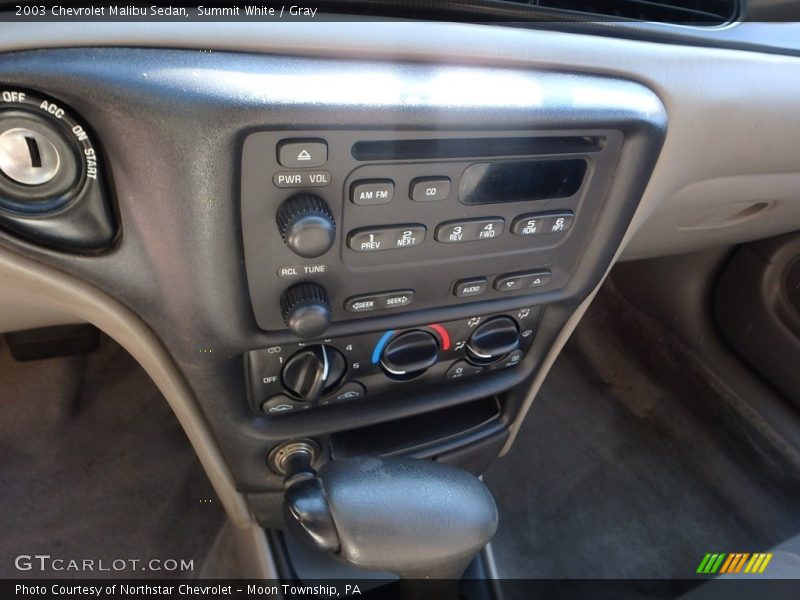 Summit White / Gray 2003 Chevrolet Malibu Sedan