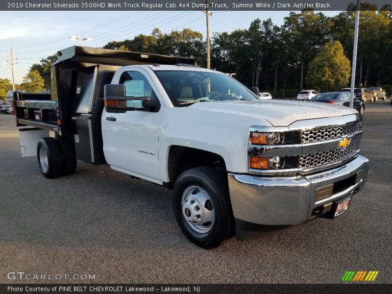 Summit White / Dark Ash/Jet Black 2019 Chevrolet Silverado 3500HD Work Truck Regular Cab 4x4 Dump Truck