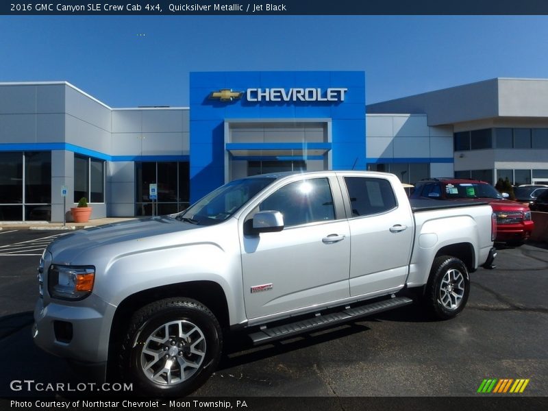 Quicksilver Metallic / Jet Black 2016 GMC Canyon SLE Crew Cab 4x4