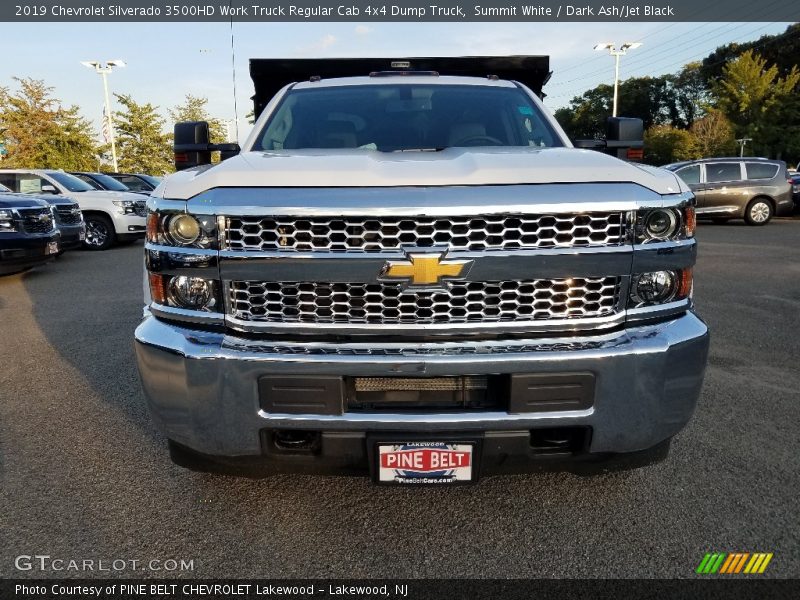 Summit White / Dark Ash/Jet Black 2019 Chevrolet Silverado 3500HD Work Truck Regular Cab 4x4 Dump Truck