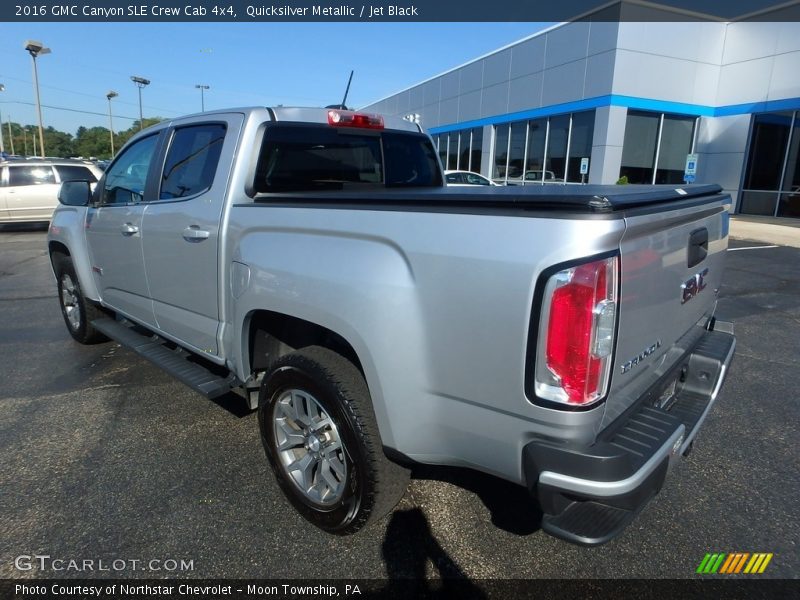 Quicksilver Metallic / Jet Black 2016 GMC Canyon SLE Crew Cab 4x4