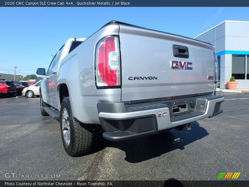 Quicksilver Metallic / Jet Black 2016 GMC Canyon SLE Crew Cab 4x4