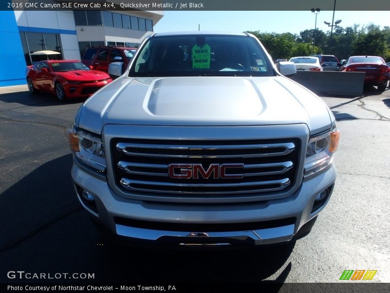 Quicksilver Metallic / Jet Black 2016 GMC Canyon SLE Crew Cab 4x4