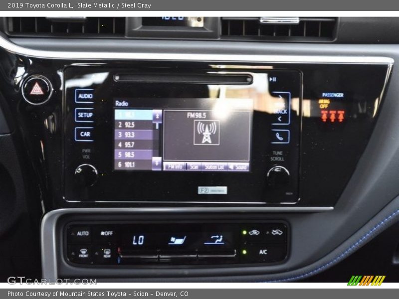 Slate Metallic / Steel Gray 2019 Toyota Corolla L