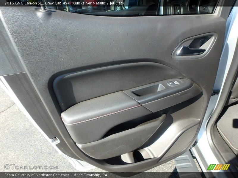 Quicksilver Metallic / Jet Black 2016 GMC Canyon SLE Crew Cab 4x4