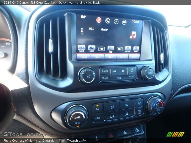 Quicksilver Metallic / Jet Black 2016 GMC Canyon SLE Crew Cab 4x4