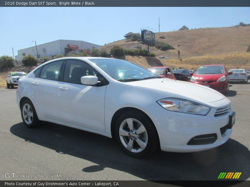 Bright White / Black 2016 Dodge Dart SXT Sport