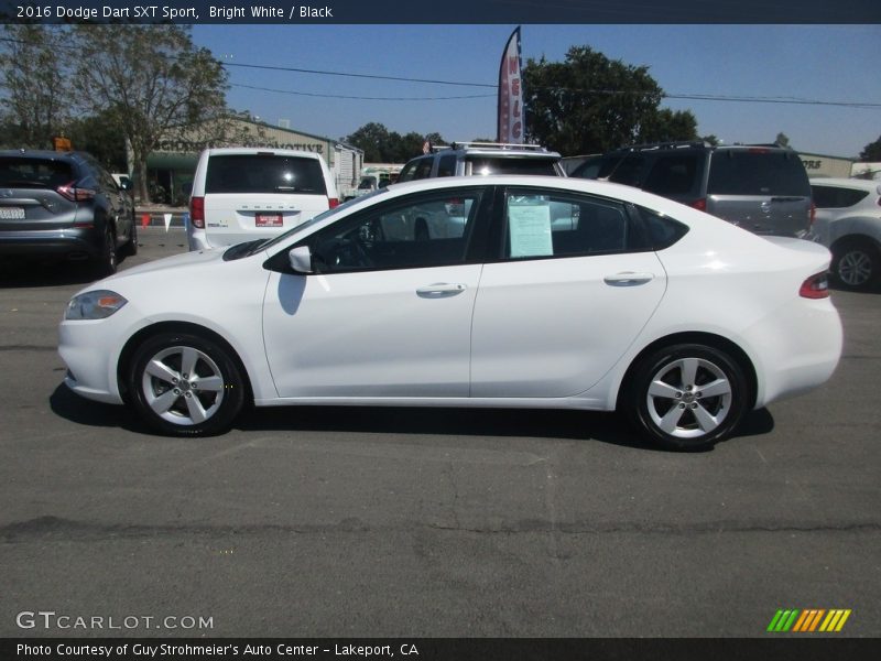 Bright White / Black 2016 Dodge Dart SXT Sport